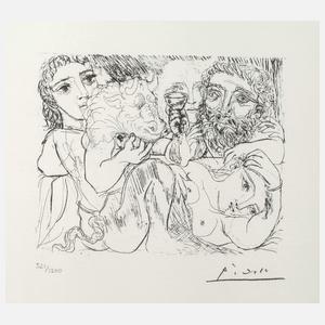 "Minotaure, Buveur et Femmes" nach Pablo Picasso
