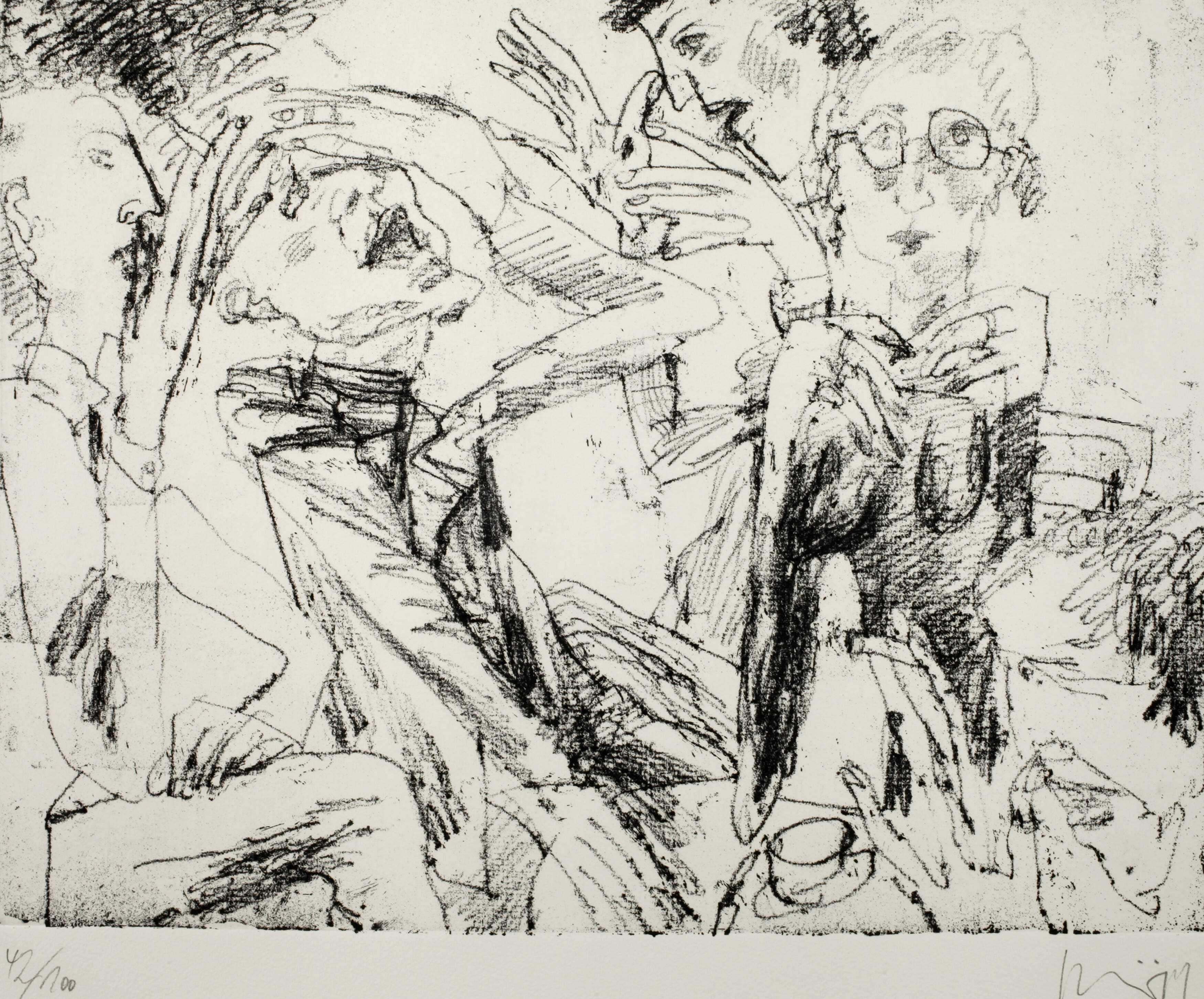 Peter Schnürpel, "Lacher im Café"