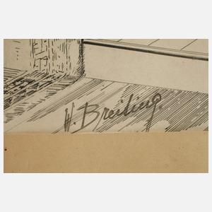 Wilhelm Breiting, Historismus-Zimmerentwurf