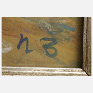 Hans von Bartels, attr., Briefträger im Wattenmeer