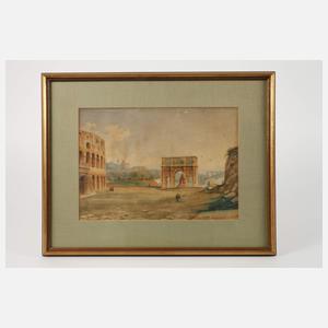 Roberto Gigli, attr., Der Konstantinsbogen in Rom