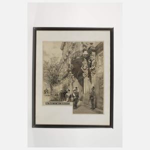 Franz Kopallik, "Der Posten vor dem Schlosse"