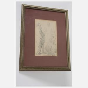 Moritz Pläschke, attr., Figurenstudie