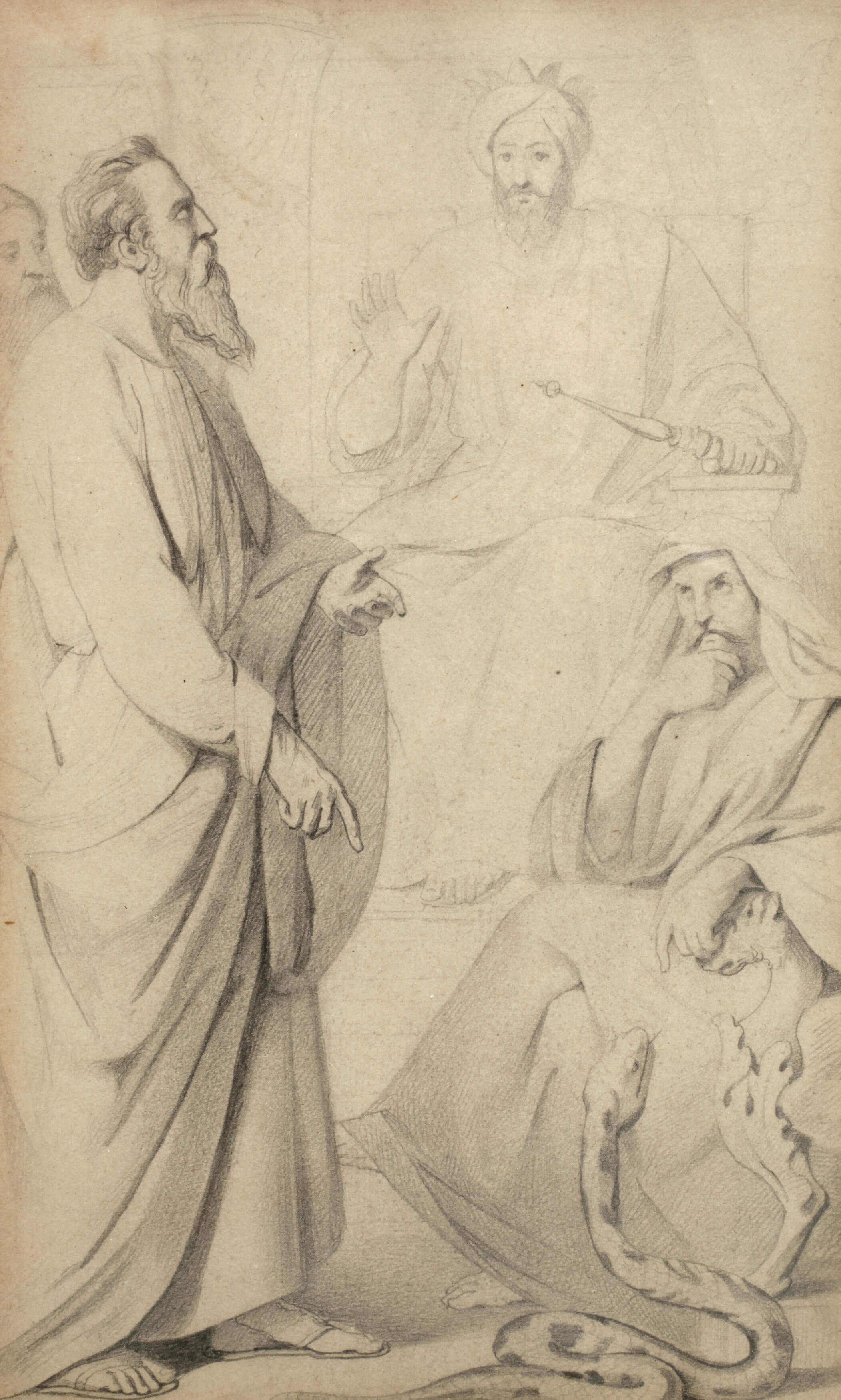 Moritz Pläschke, attr., Figurenstudie