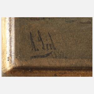 Adolf Seel, Mönche in der Grabeskirche Jerusalem