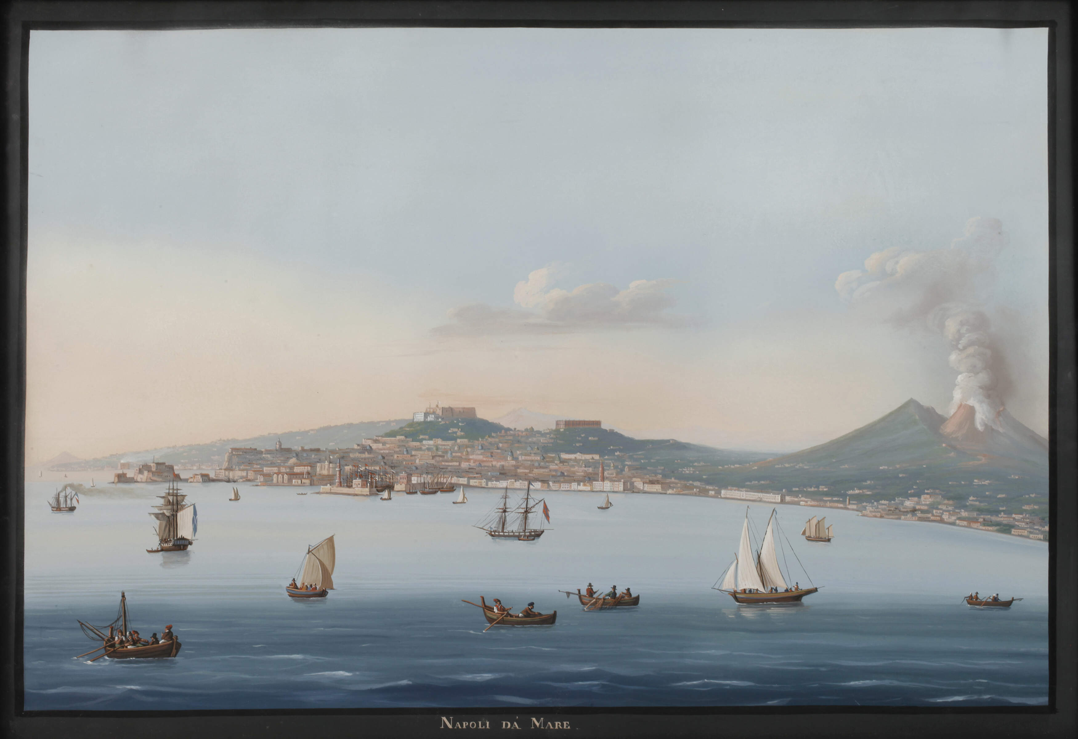 Ansicht von Neapel mit Vesuv