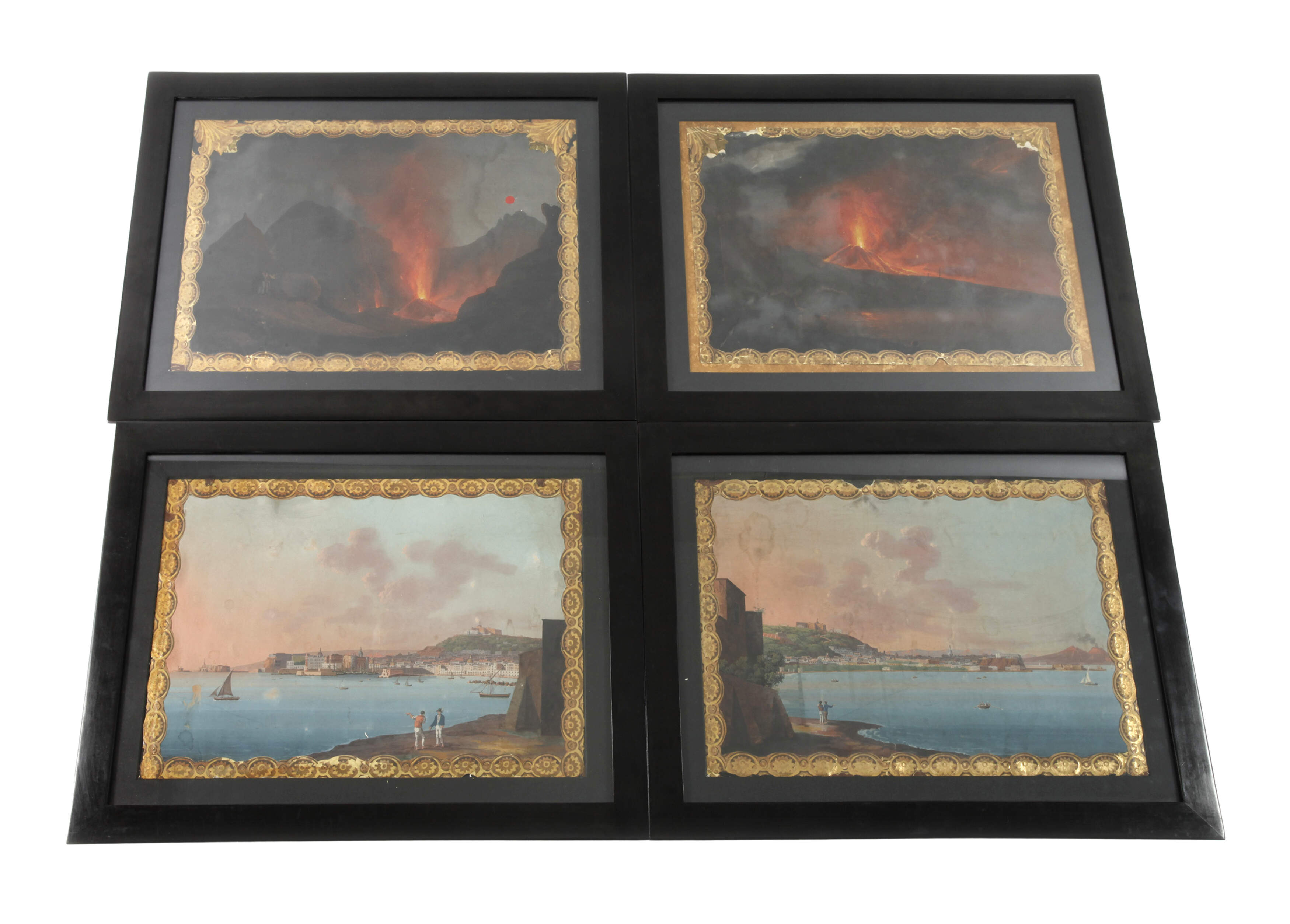 Vier Neapelansichten