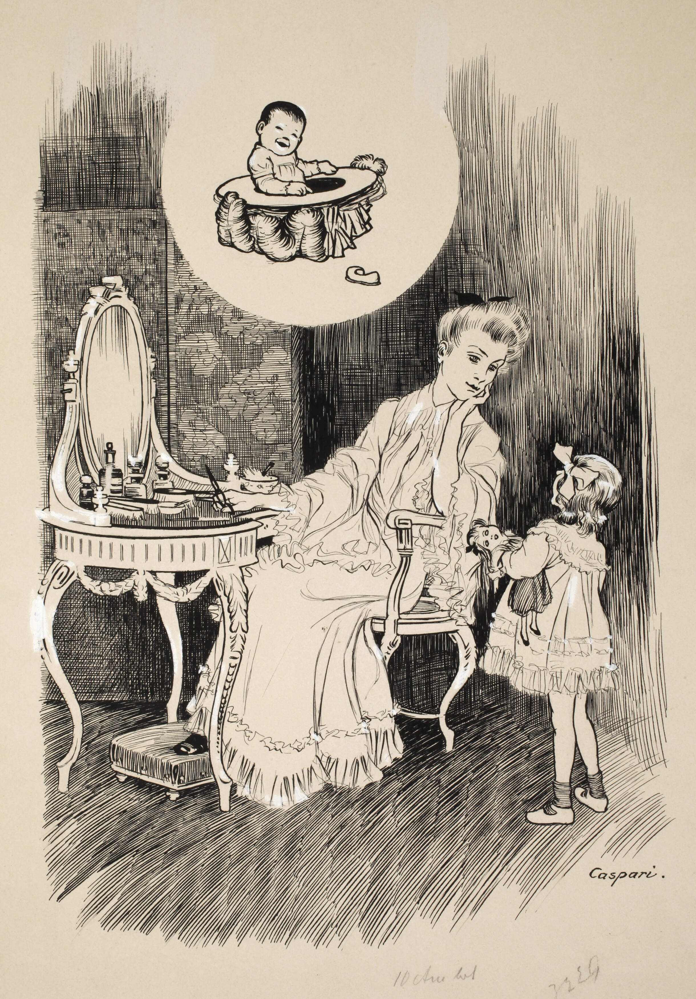 Walther Caspari, Im Boudoir