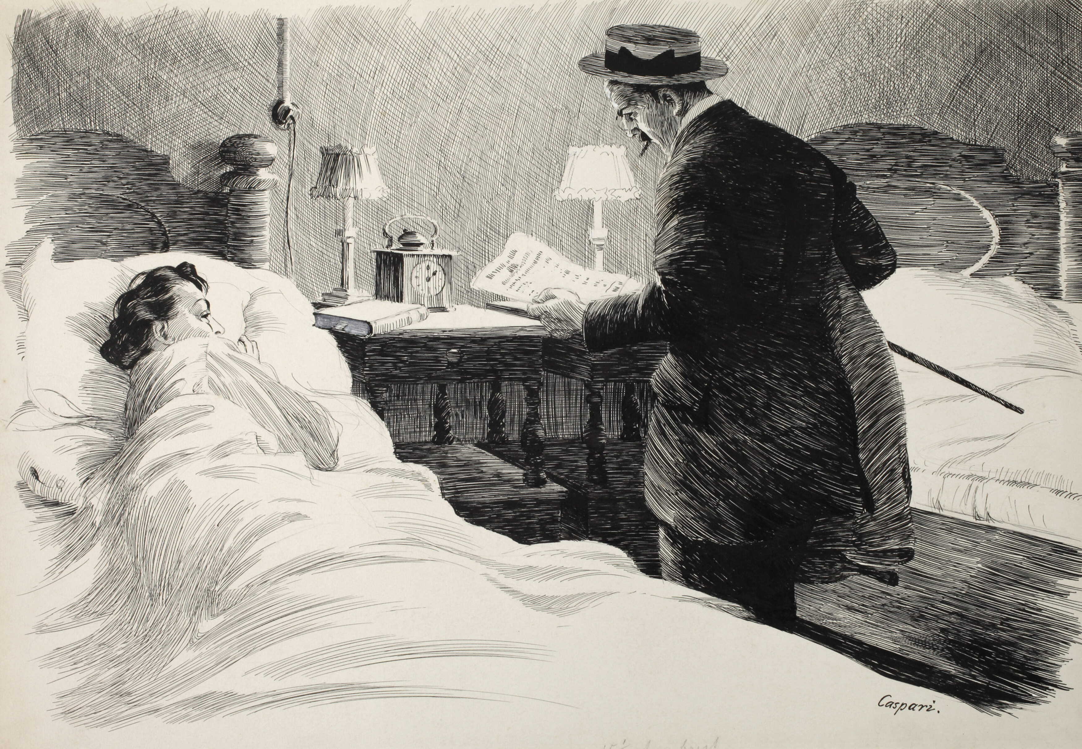 Walther Caspari, Die Rechnung