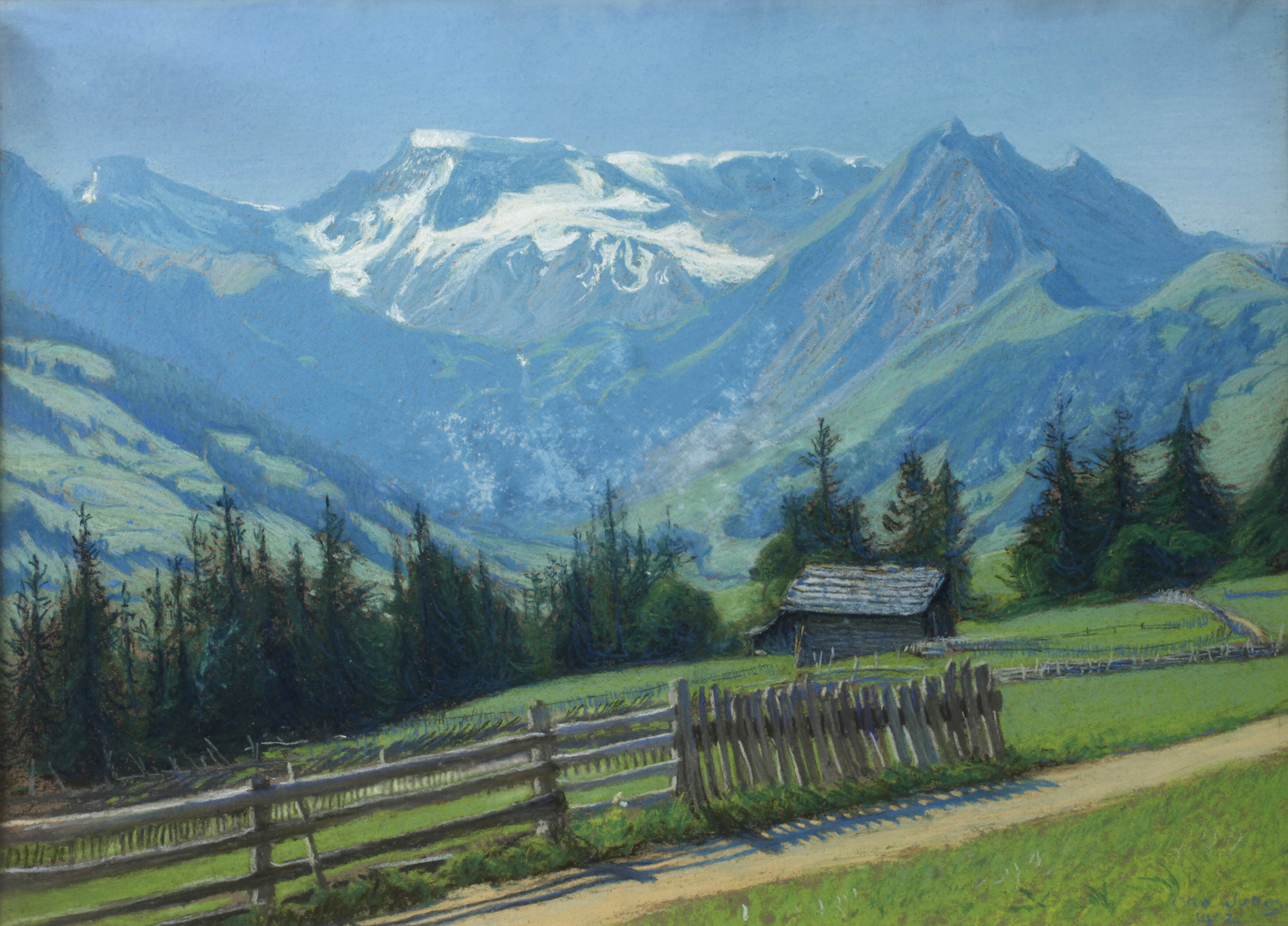 Otto Jung, Gebirgspanorama