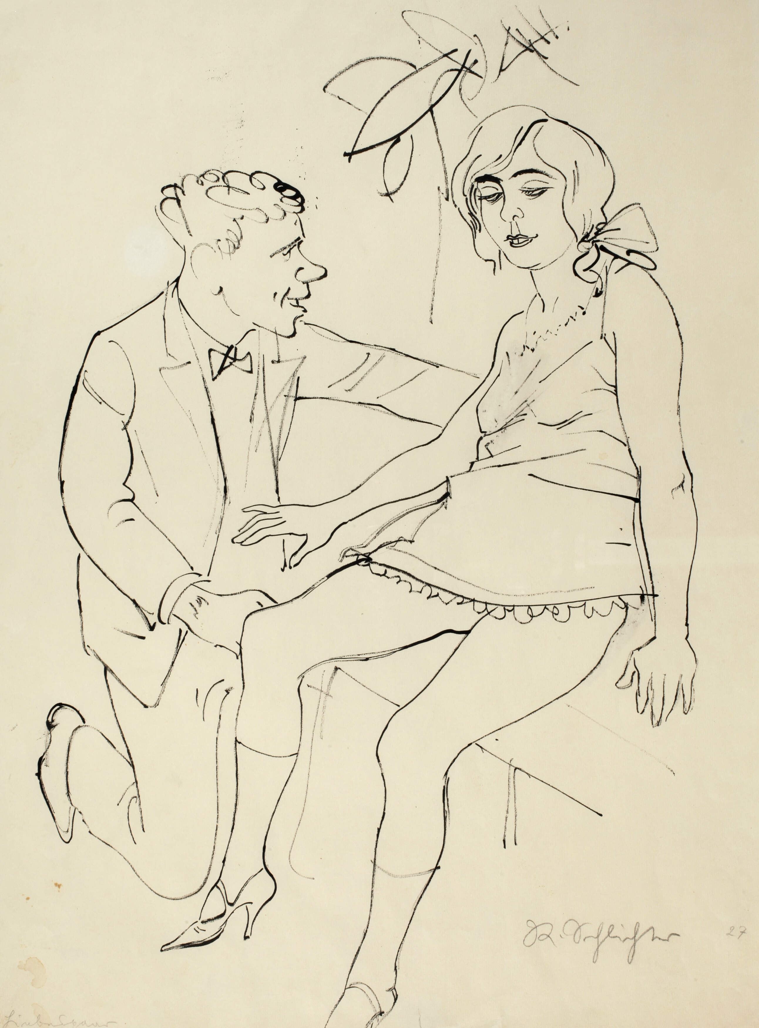 Rudolf Schlichter, "Liebespaar"