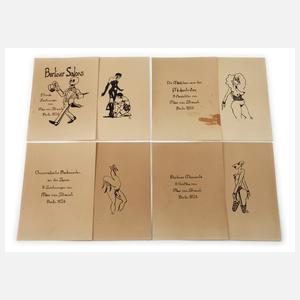 Max von Strauch, Vier Zeichnungszyklen