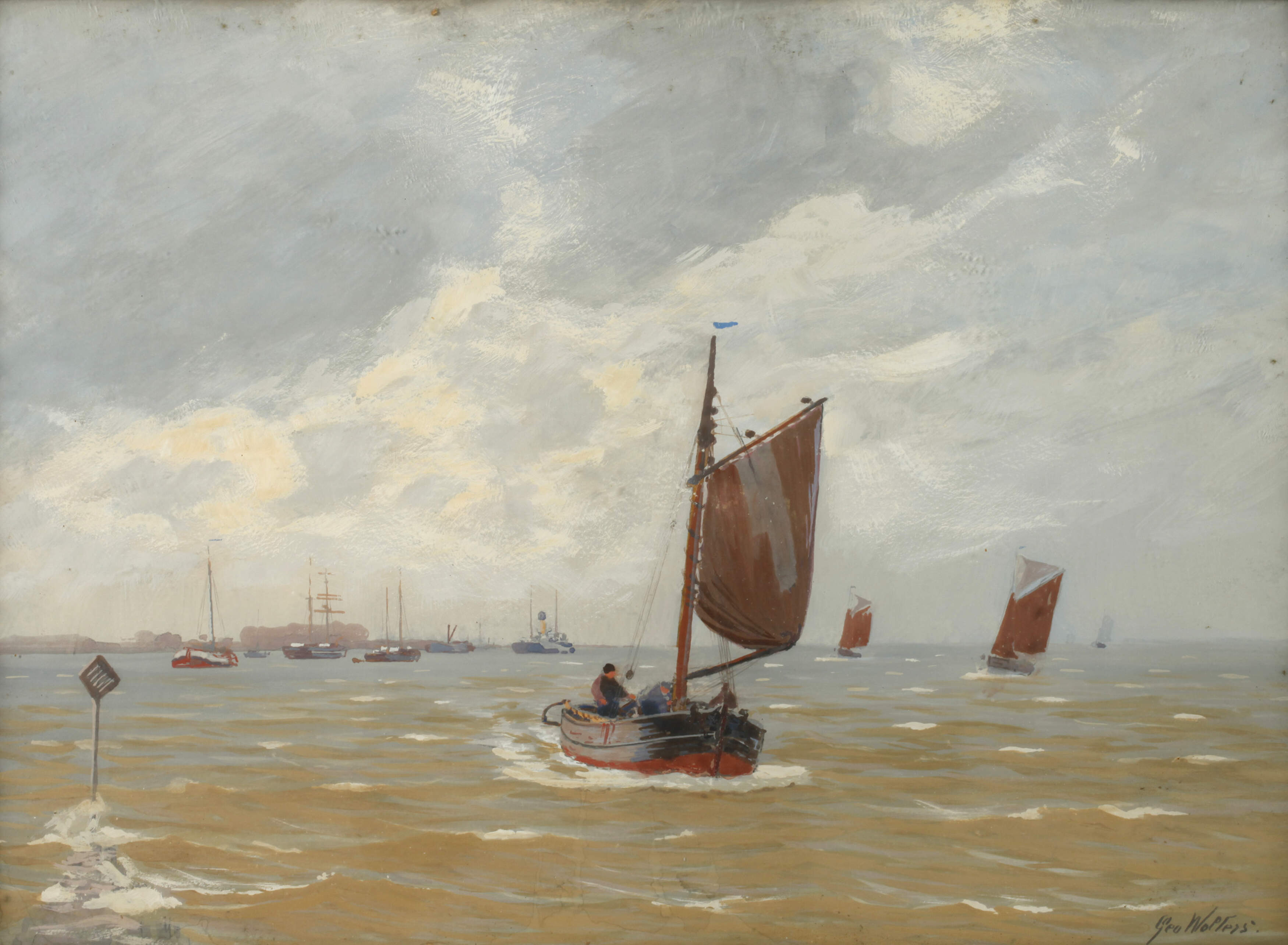 Geo Wolters, Segler vor der Küste