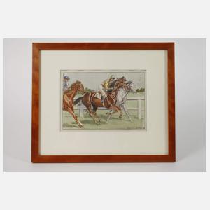 Wilhelmine Zettler, Auf der Pferderennbahn