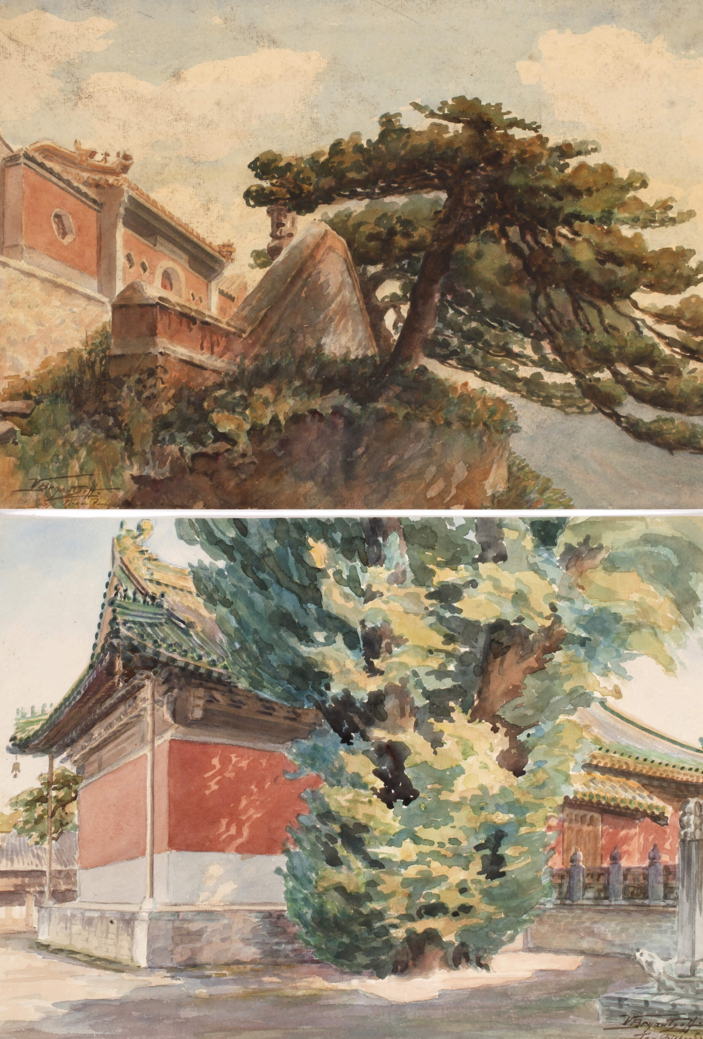 V. Bryantztoff, Paar Ansichten aus Peking