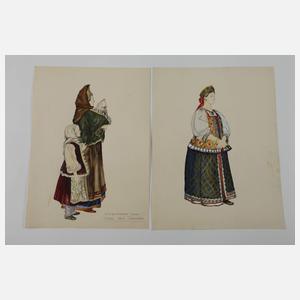 Konvolut russische Trachten