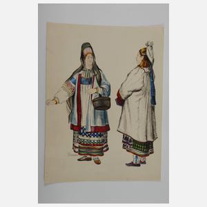 Konvolut russische Trachten