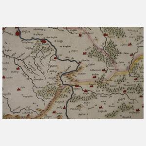 Willem Blaeu, Karte Obersachsen mit Lausitz