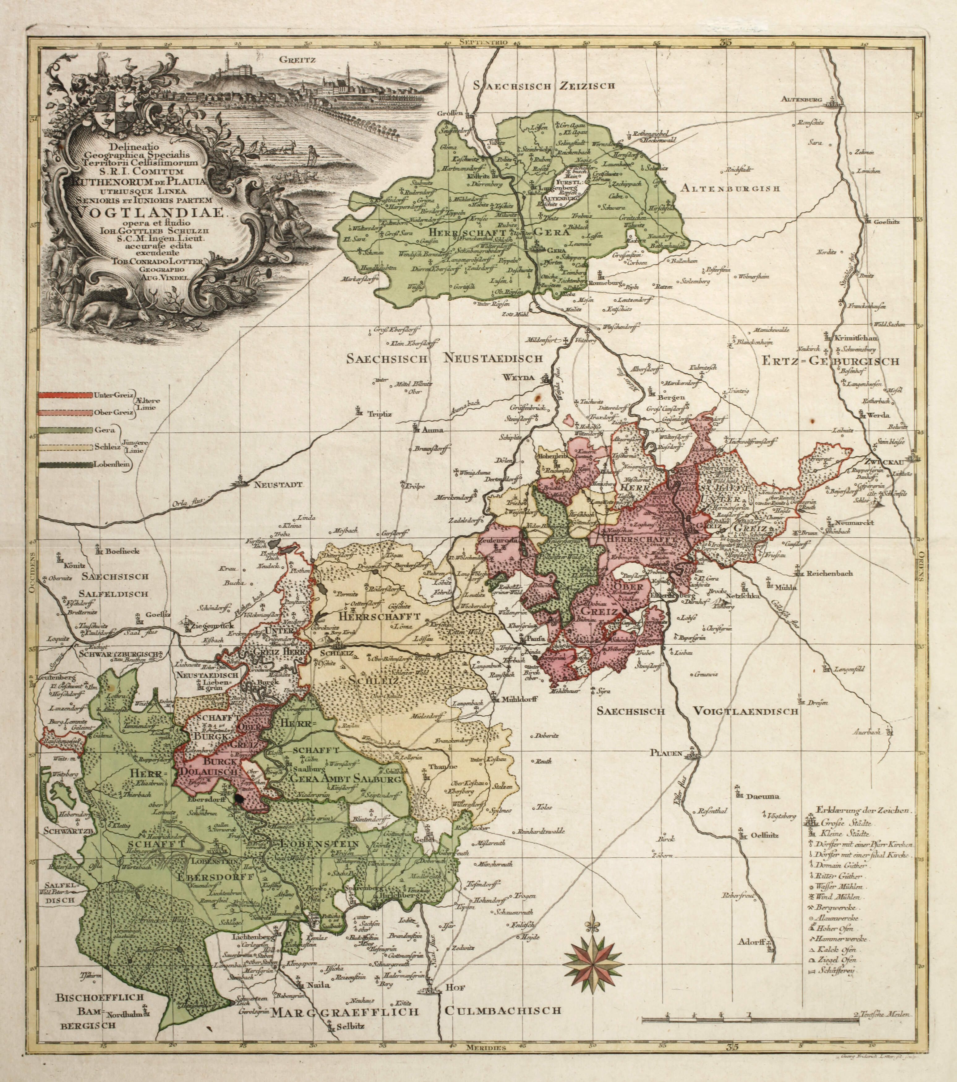 Tobias Konrad Lotter, Karte Vogtland