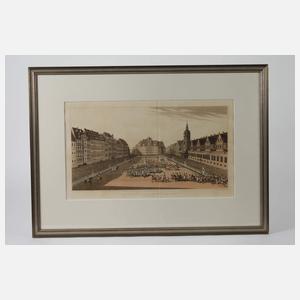 Robert Bowyer, Parade auf dem Marktplatz in Leipzig