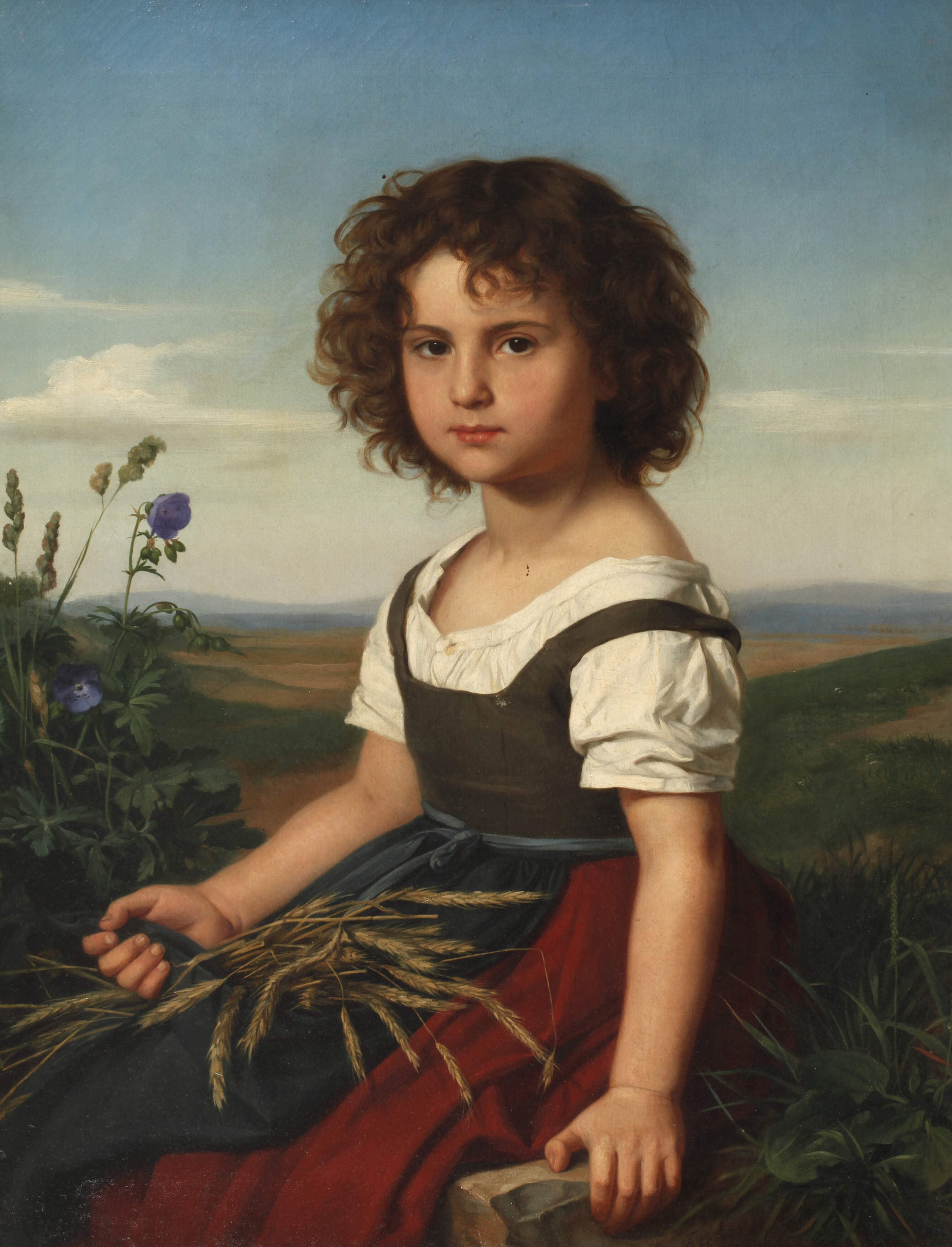 Ernst Fischer, Mädchen am Feldrand