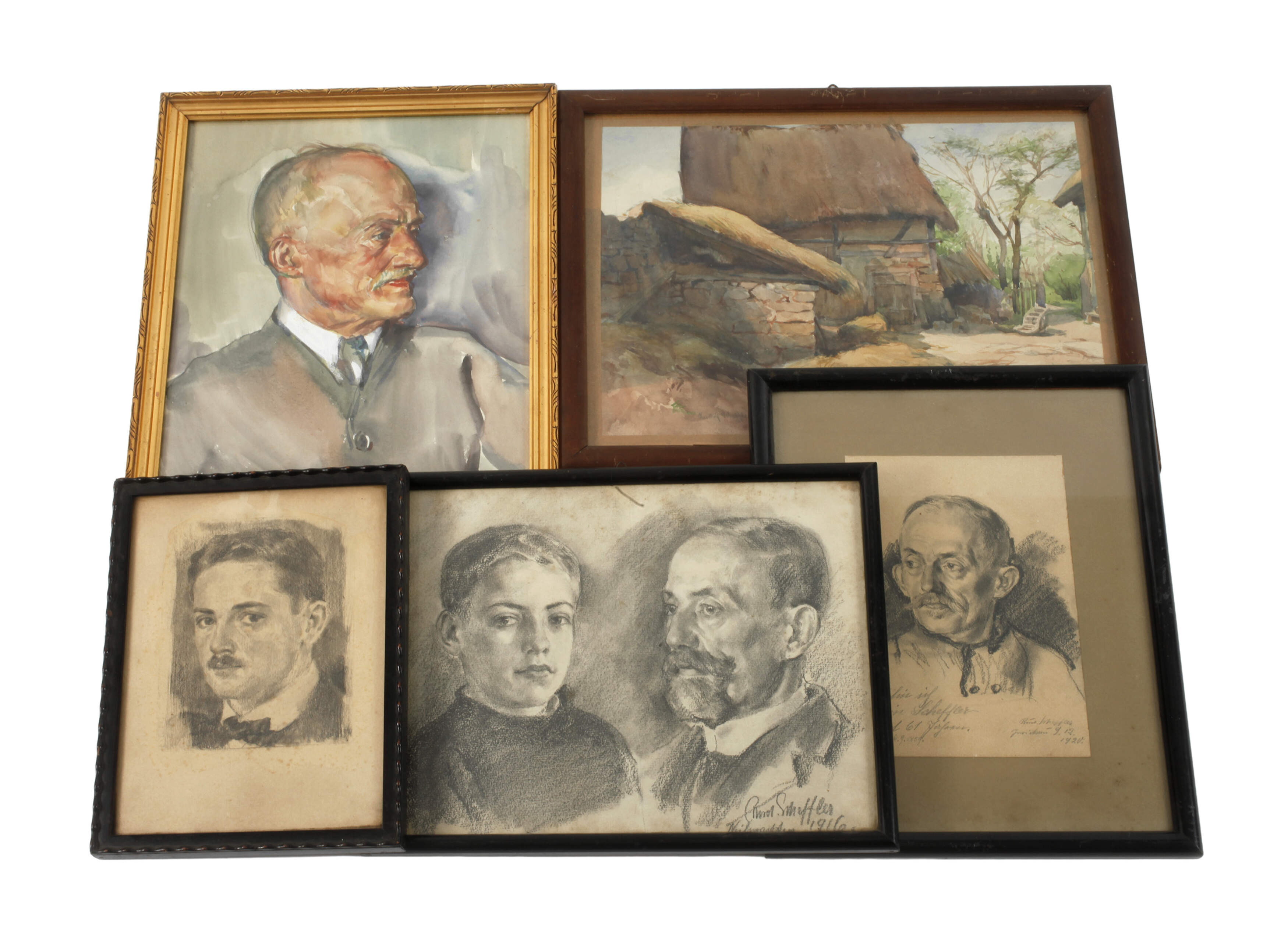 Rudolf Scheffler, Konvolut Arbeiten auf Papier