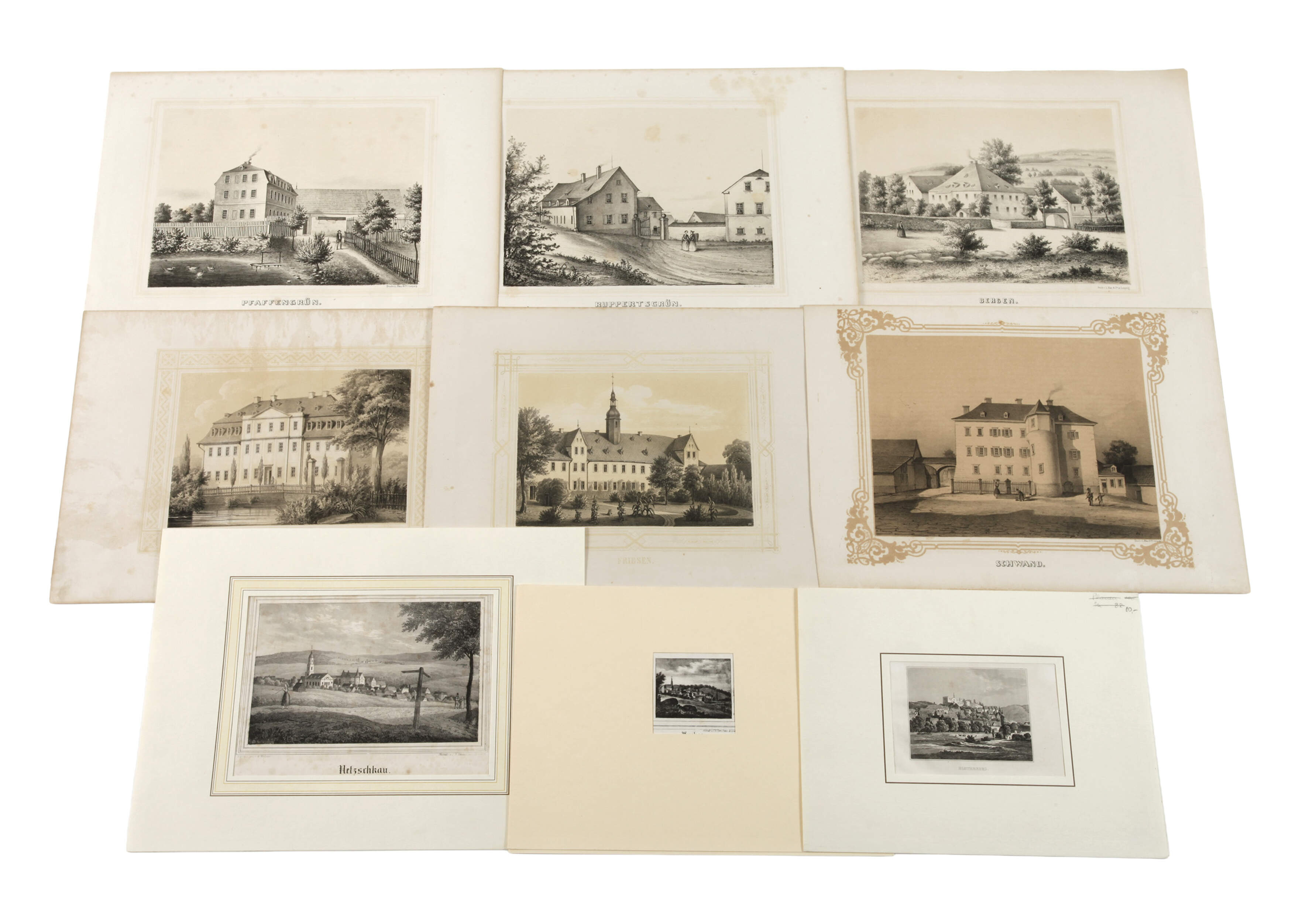 Konvolut historische Ansichten Vogtland