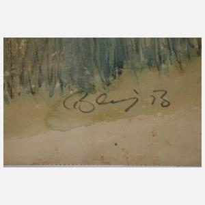 Fredo Bley, Konvolut Landschaftsaquarelle