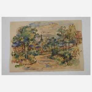 Fredo Bley, Konvolut Landschaftsaquarelle