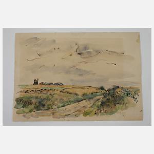 Fredo Bley, Konvolut Landschaftsaquarelle