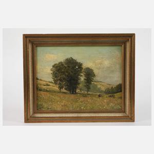 Ernst Frommhold, hügelige Sommerlandschaft