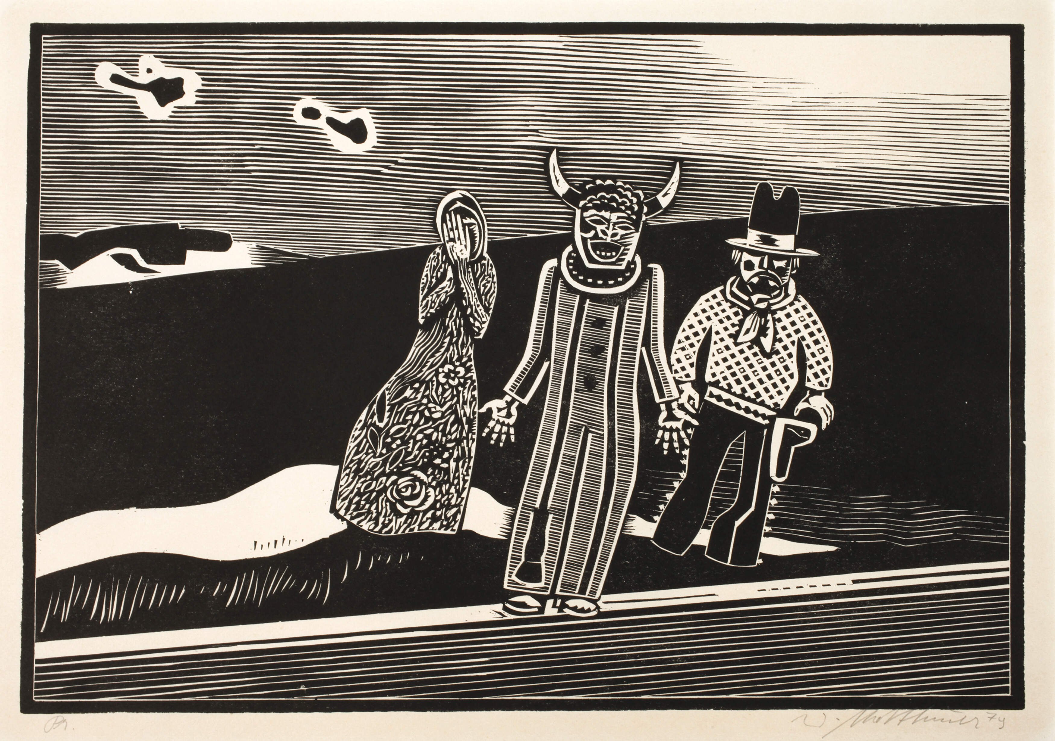 Wolfgang Mattheuer, "Fastnacht"