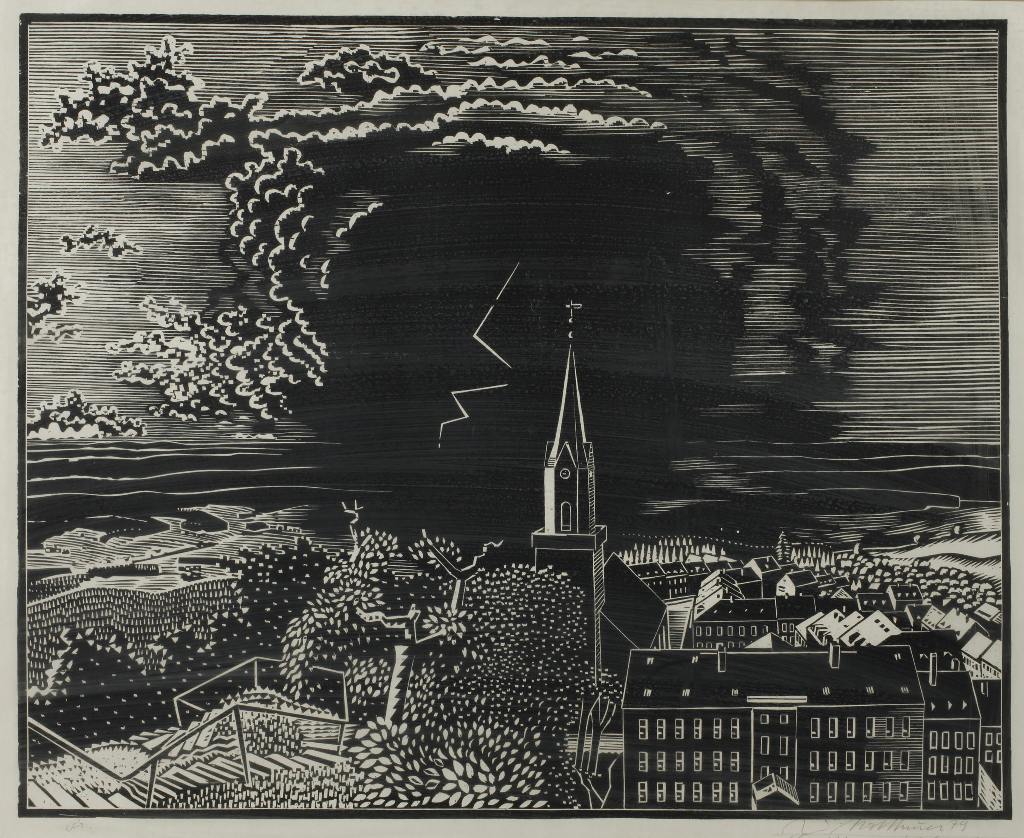 Wolfgang Mattheuer, Gewitter vor Schöneck