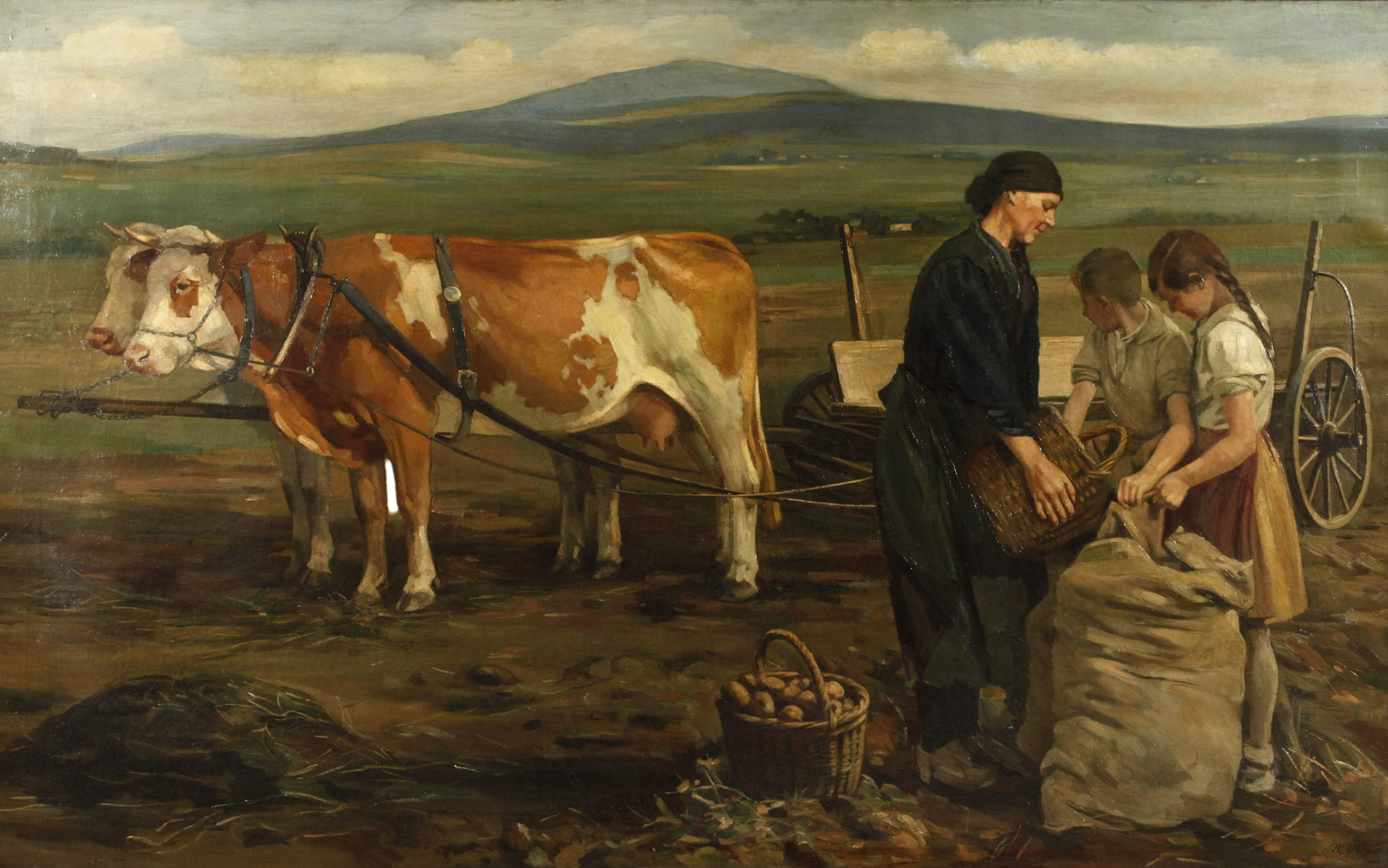 Rudolf Otto, "Kartoffelernte im Sudetengau" GDK 1942