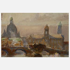 Rudolf Poeschmann, "Dresden vom Palasgarten"