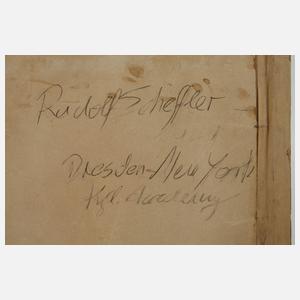 Rudolf Scheffler, Selbstportrait