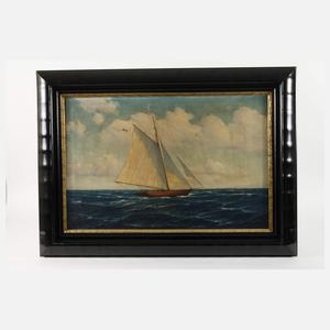 Adolf Schuhknecht, Segelyacht auf dem Meer