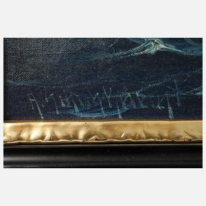 Adolf Schuhknecht, Segelyacht auf dem Meer