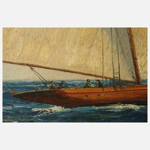 Adolf Schuhknecht, Segelyacht auf dem Meer