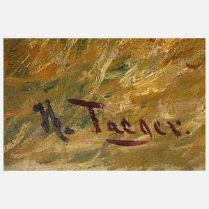 Hanns Taeger, Hirsch auf Waldlichtung