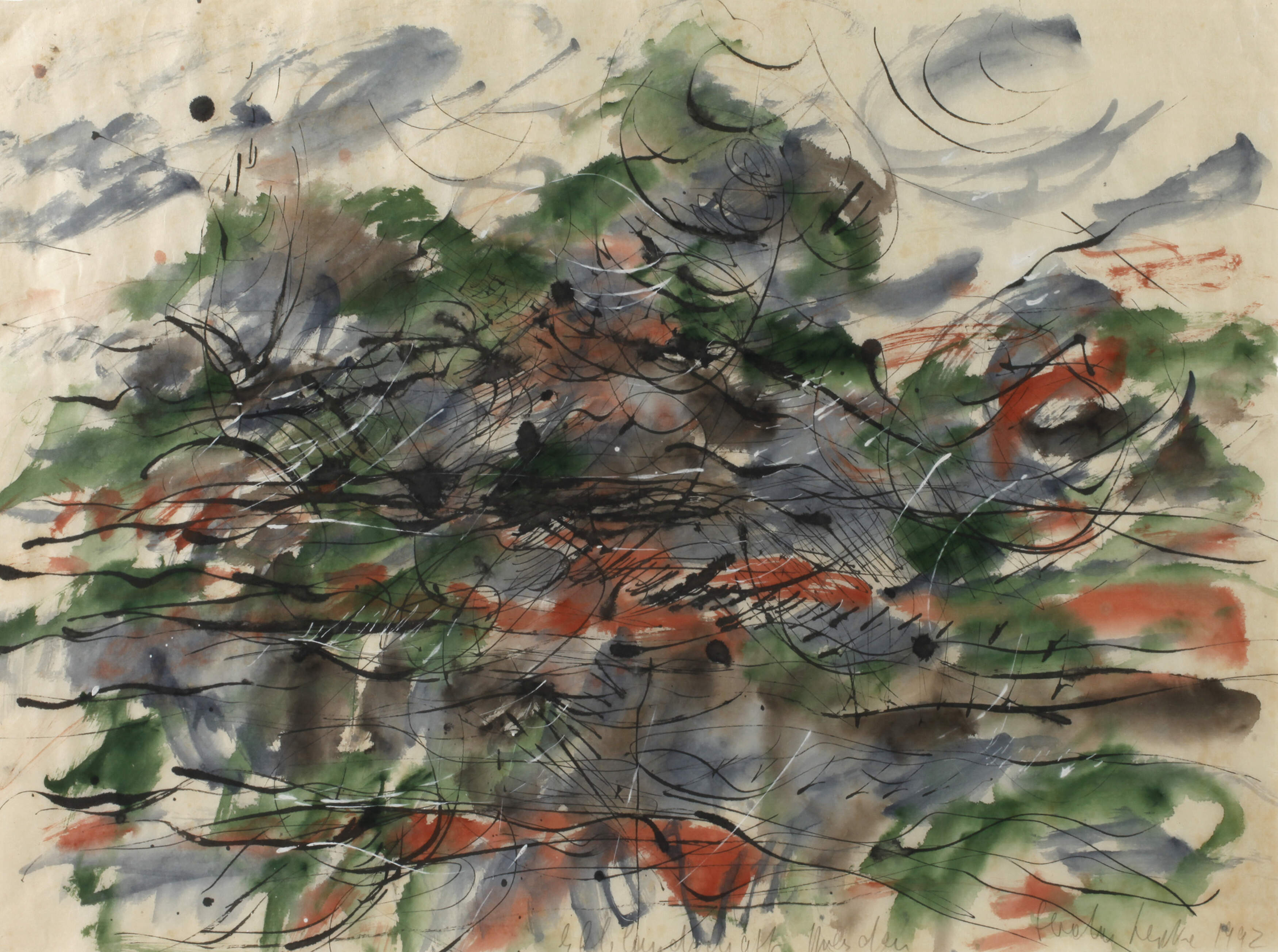 Gerda Lepke, "Elblandschaft Dresden"