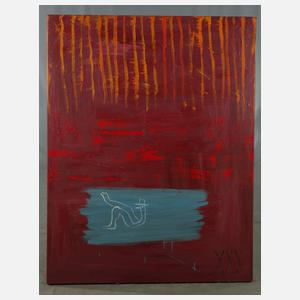 Osmar Osten, Rote Fläche mit Figur