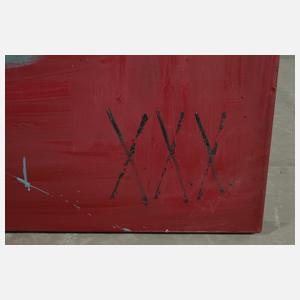 Osmar Osten, Rote Fläche mit Figur