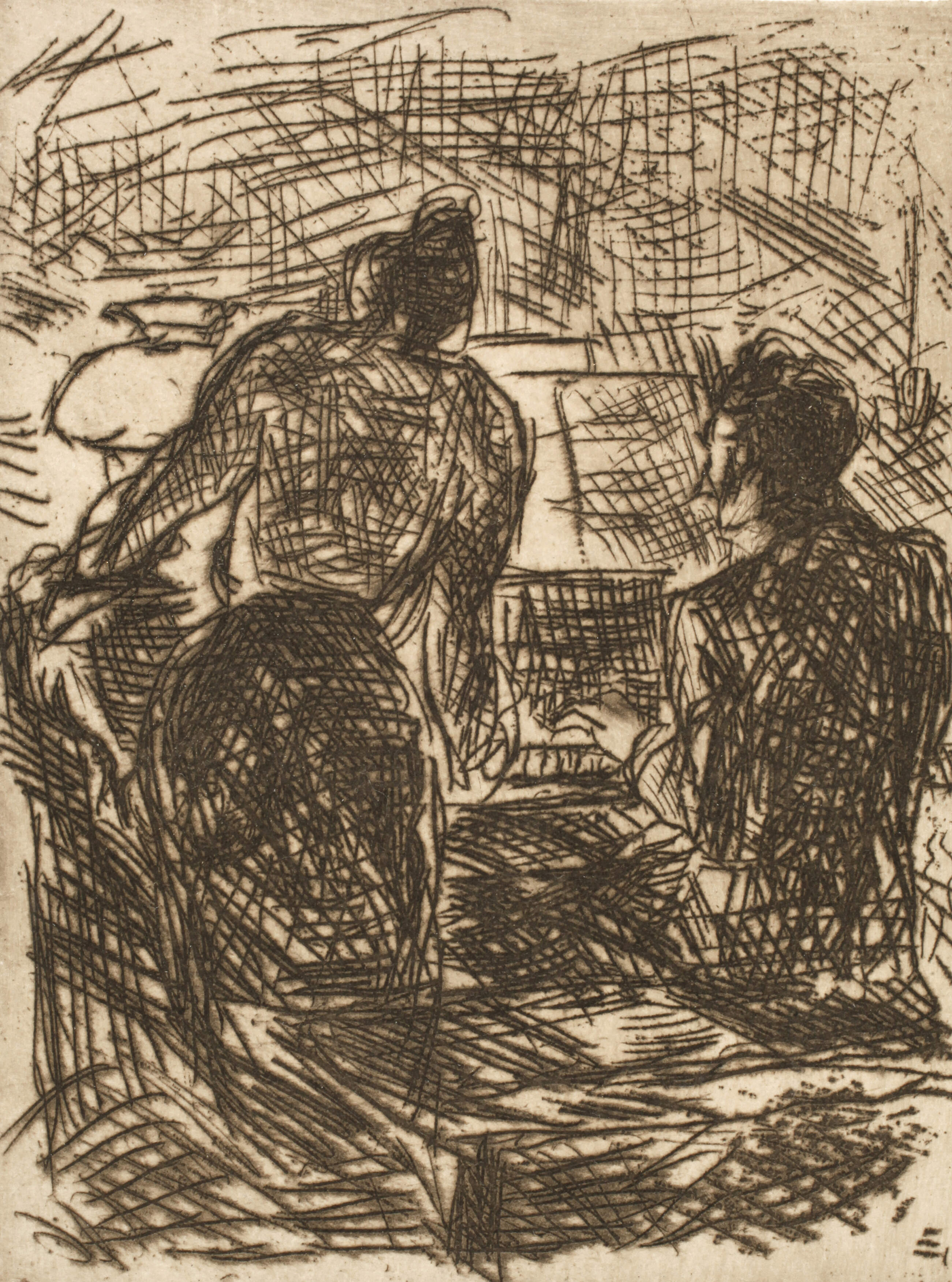 Max Beckmann, "Am Klavier"