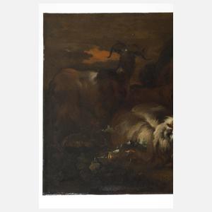 Nicolaes von Berchem, Ein Hirte mit seiner Herde