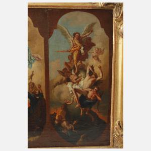 Gemälde mit zwei religiösen Szenen