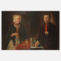 Paar barocke Gemälde111