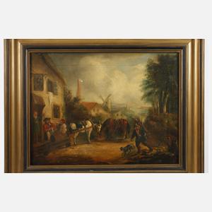 Thomas Barker of Bath, attr., Auf der Dorfstraße