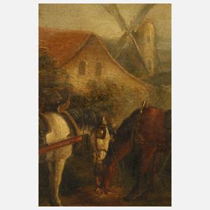 Thomas Barker of Bath, attr., Auf der Dorfstraße