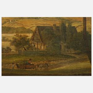 Johann Anton Castell, attr., Landschaft bei Teplitz